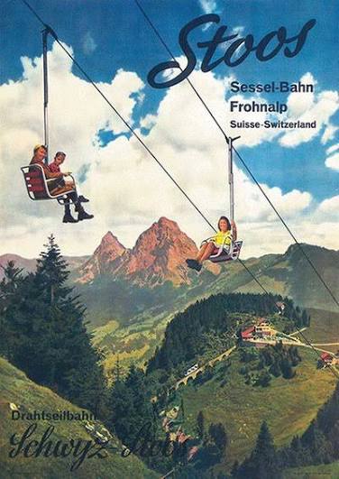 Plakat Sesselbahn Frohnalp